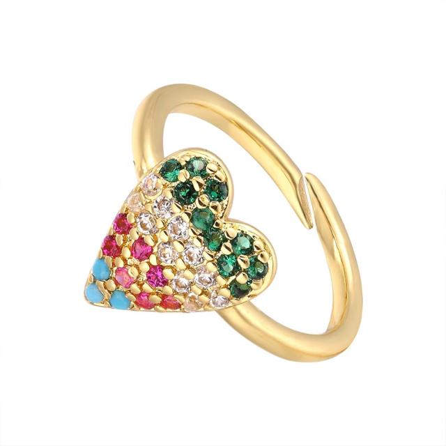 gold color rainbow ring