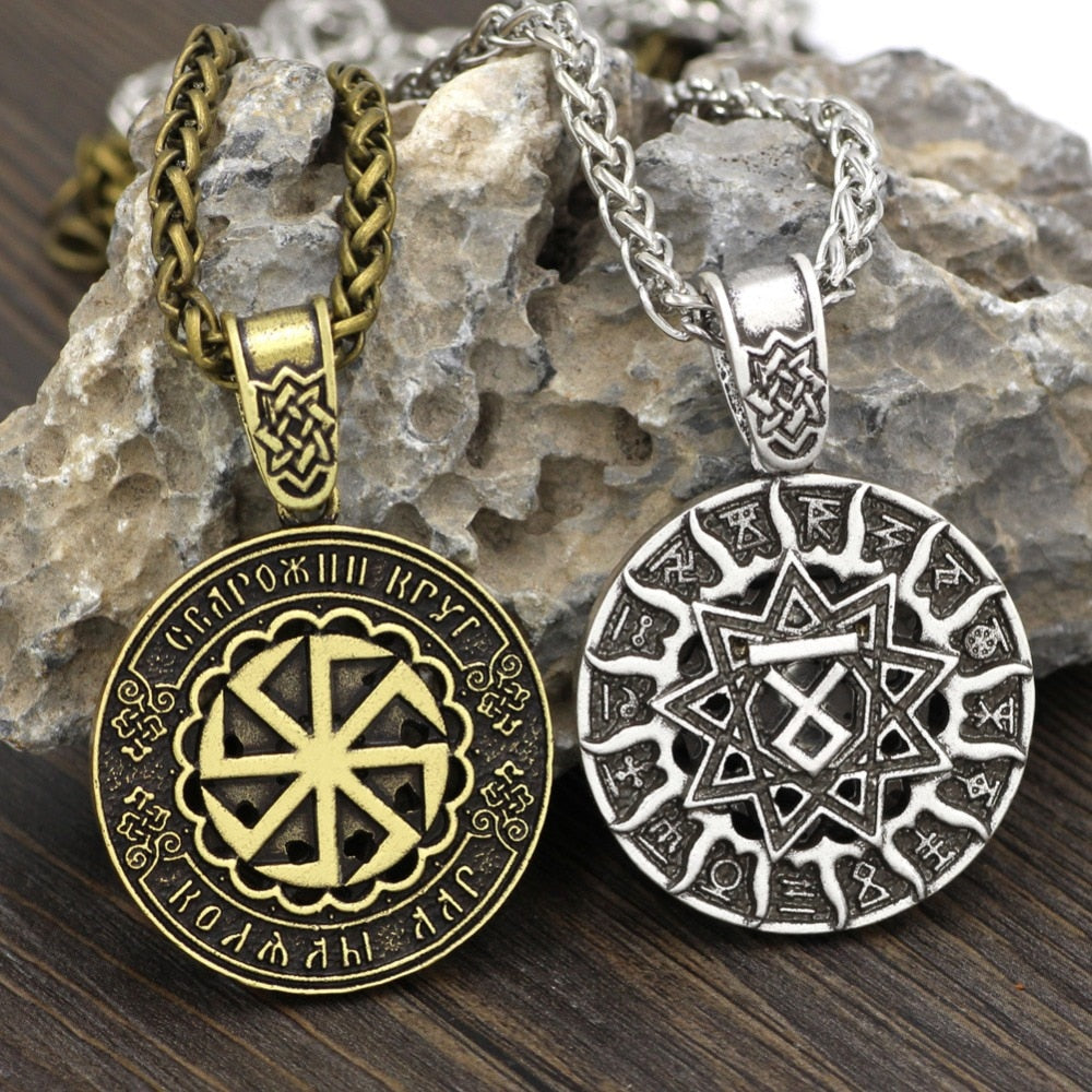 Kolovrat Symbol Charm Male norse Amulet Talisman Pendant