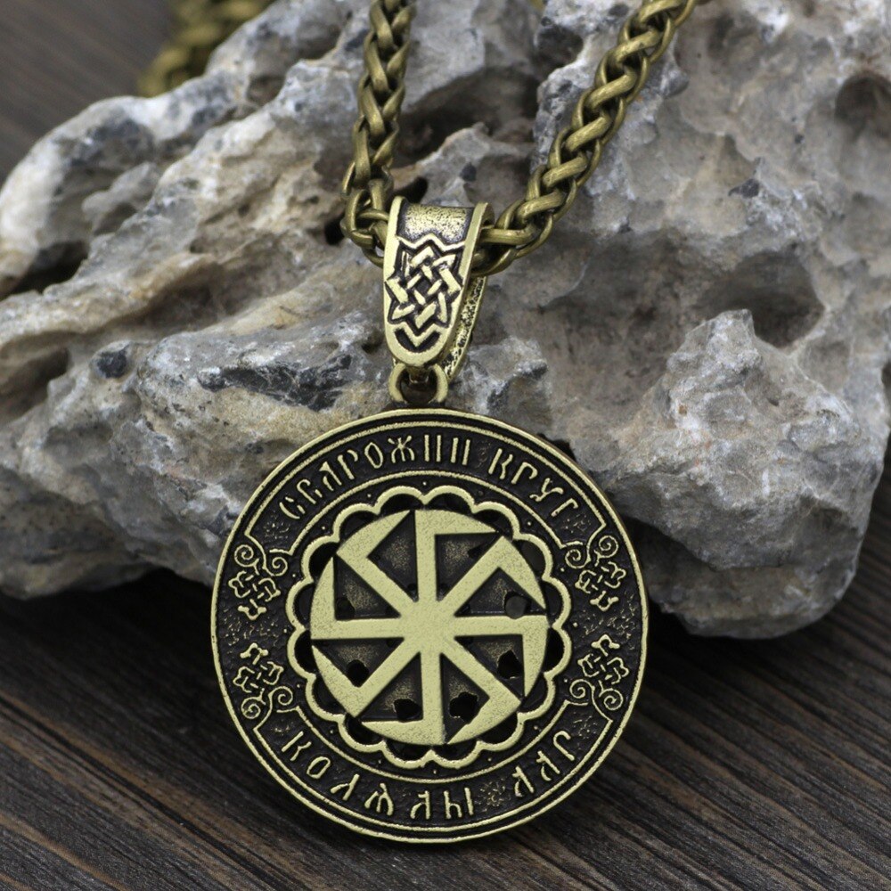 Kolovrat Symbol Charm Male norse Amulet Talisman Pendant