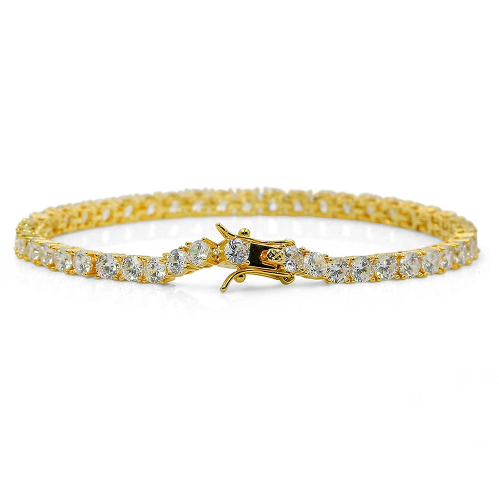 Brass Tennis Bracelet