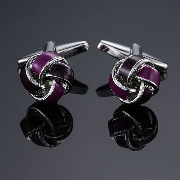 brass material twist design Cufflinks