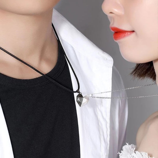 1Pair Magnetic Couple Heart Shape Necklace