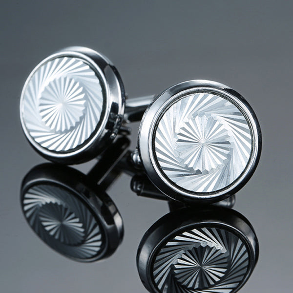 fashion laser metal Cufflinks