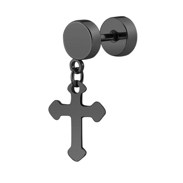 Punk Gothic Stainless Steel Stud Earring