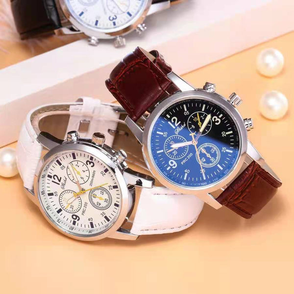 Classic Quartz Wristwatch Luminous Men belt Watches