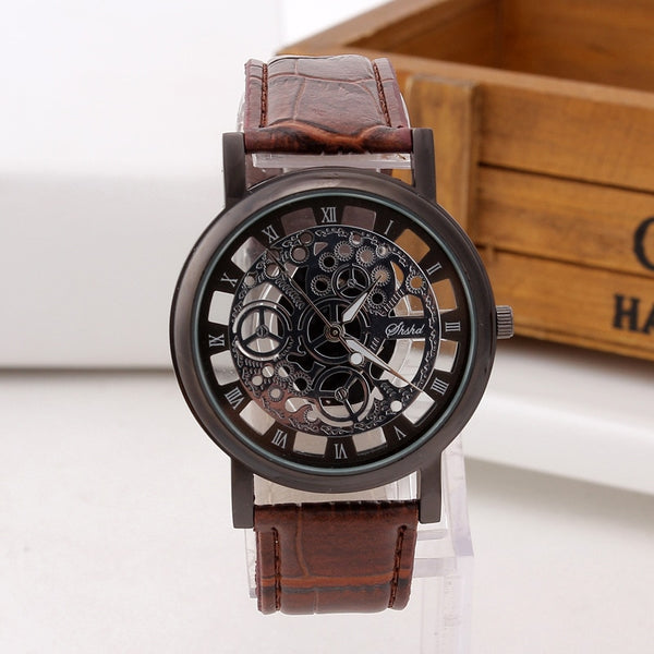 Fashionable casual men's watch hollow out strap watch