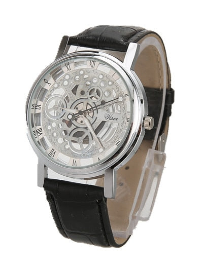 Fashionable casual men's watch hollow out strap watch