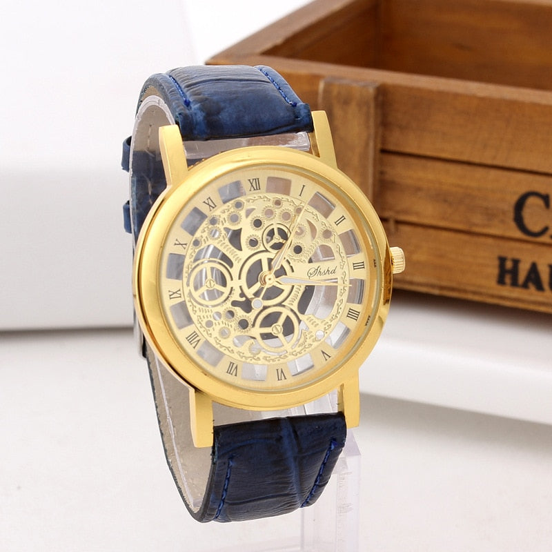 Fashionable casual men's watch hollow out strap watch