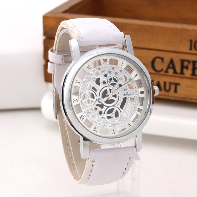 Fashionable casual men's watch hollow out strap watch