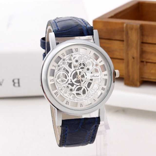 Fashionable casual men's watch hollow out strap watch