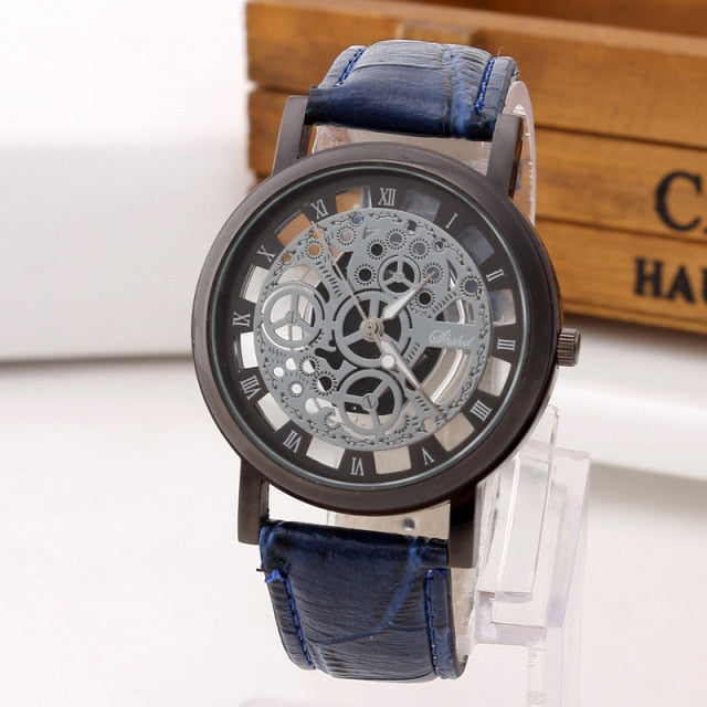 Fashionable casual men's watch hollow out strap watch