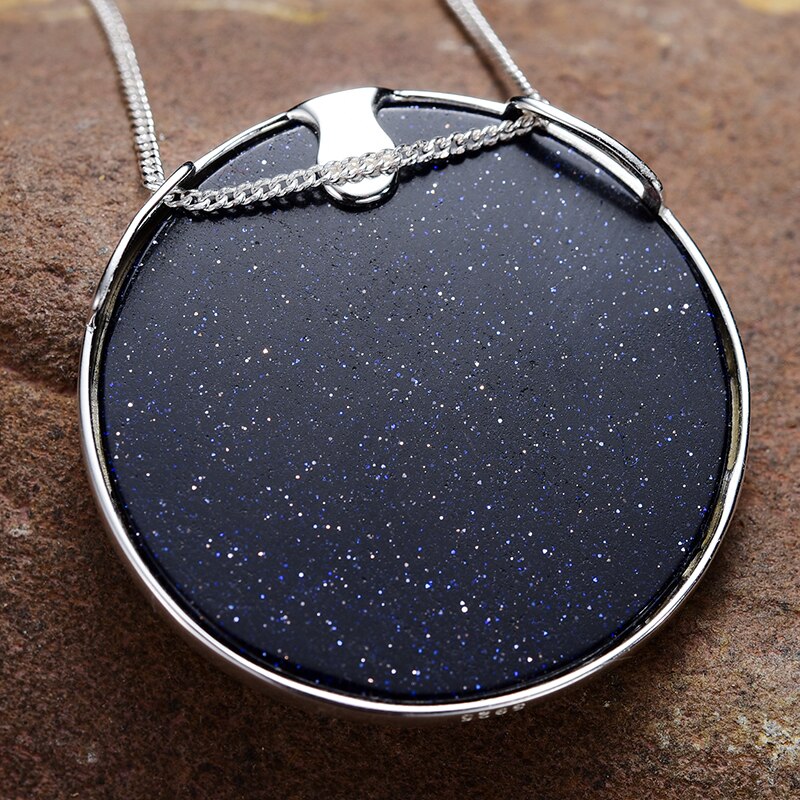 Starry  Desert Nights  18K Gold Pendant without Necklace