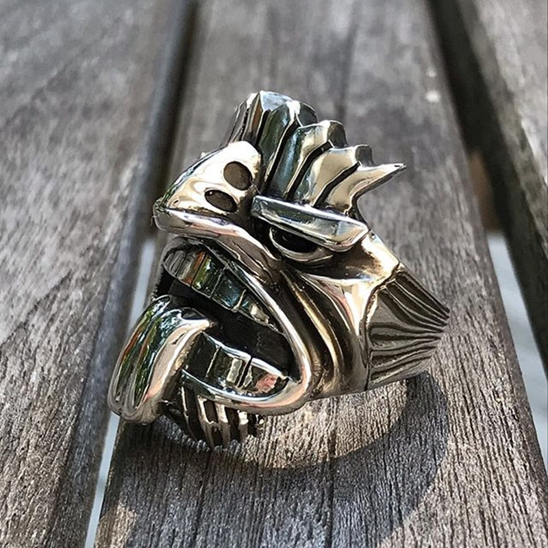 Māori Mythology Stainless Steel Tiki Totem Rings