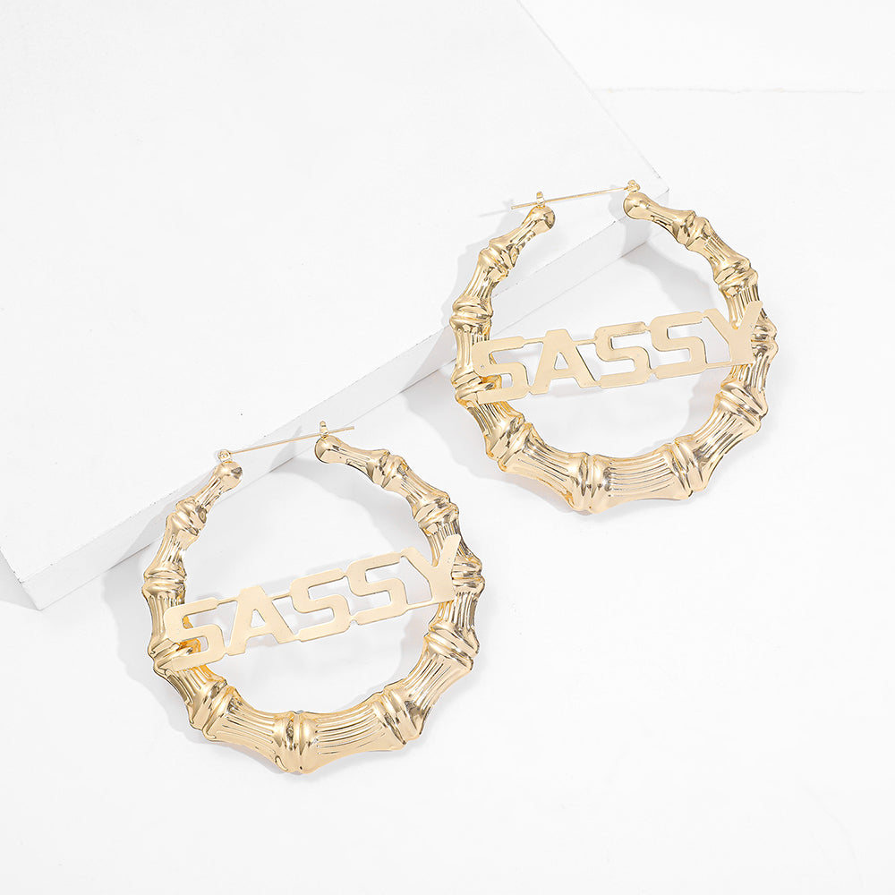 Punk Rock Over Size Geometric Hoop Earrings