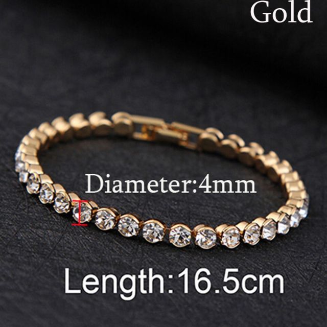 Fashion Hand Chain Crystal Stretch Shine Bracelets For Women