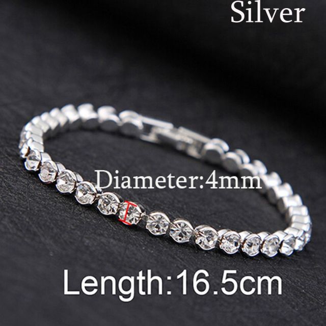 Fashion Hand Chain Crystal Stretch Shine Bracelets For Women