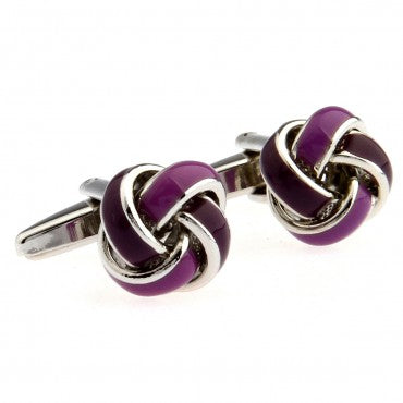 16 Designs Metal Knots Enamel Cufflink Cuff Link