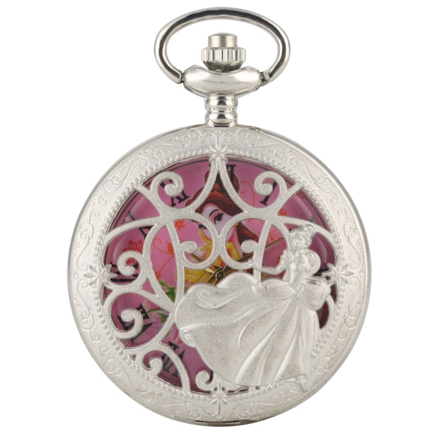 Fairy Dancing Lovely Princess Quartz Pocket Watch