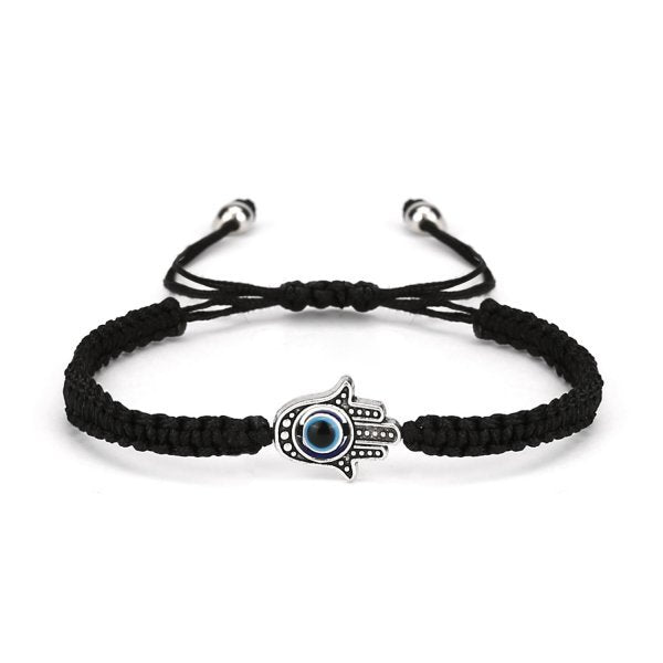 Blue Evil Eye Bead Bracelet