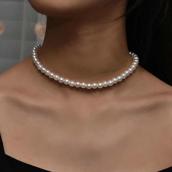 Trend Elegant Jewelry Wedding Big Pearl Necklace