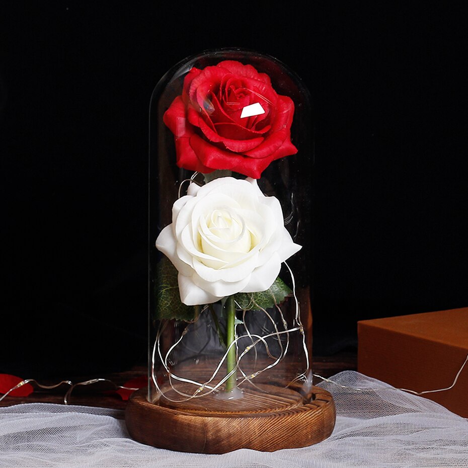 Fake Flower Plant Roses Artificial Christmas Preserved Flowers For Wedding