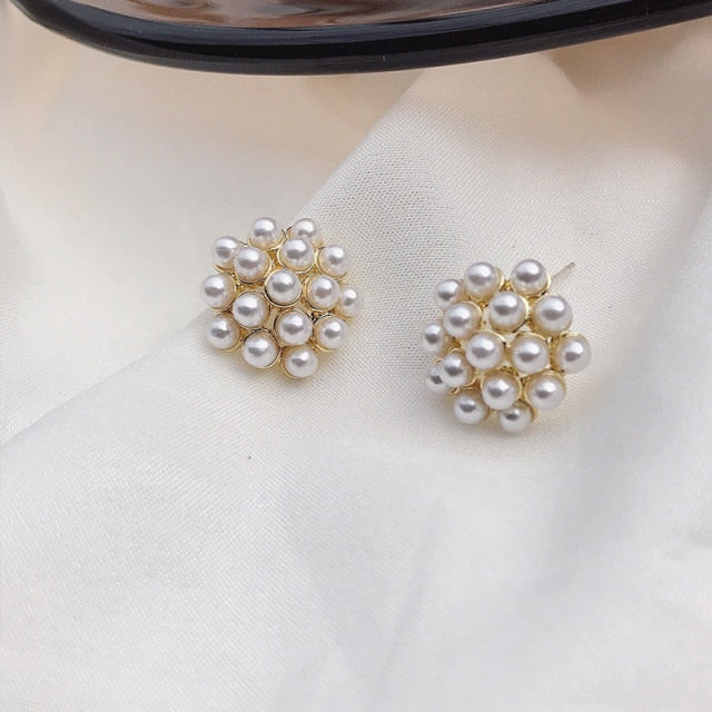 Pineapple pearl earrings