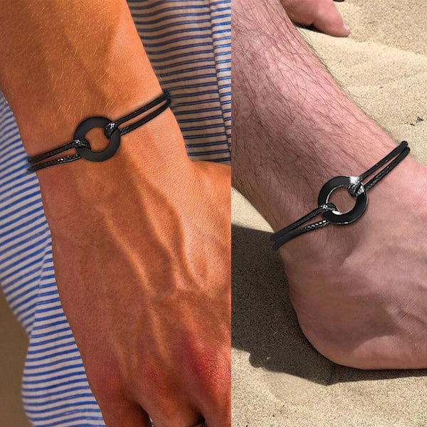 CIRCLE ROPE ANKLET FOR MEN