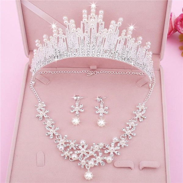 Wedding Jewelery Set Rhinestone Jewellery Necklace Sets