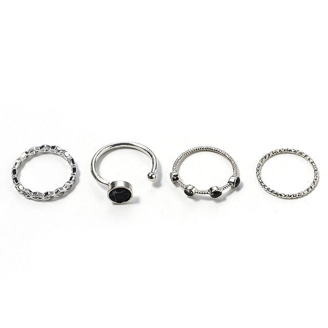 3pcs Hip Hop Punk Open Ring