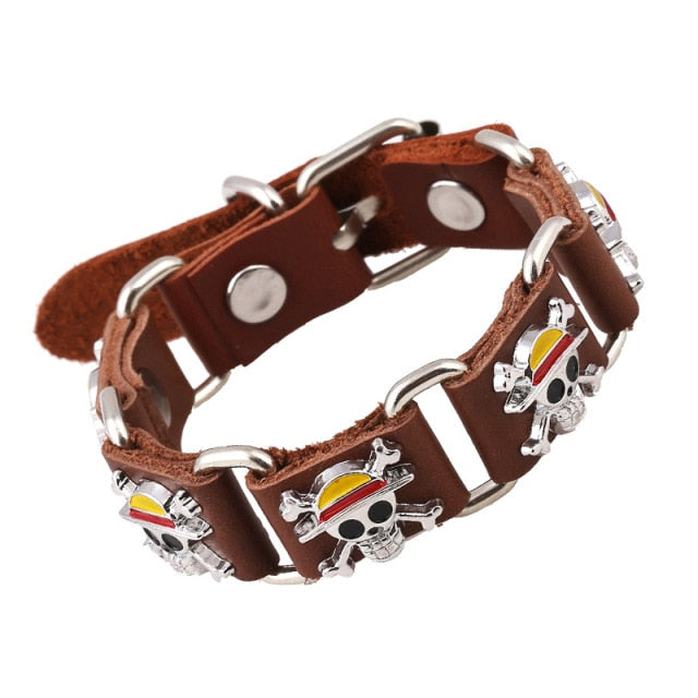 Fashion One Piece Luffy Pirate Logo Bracelet