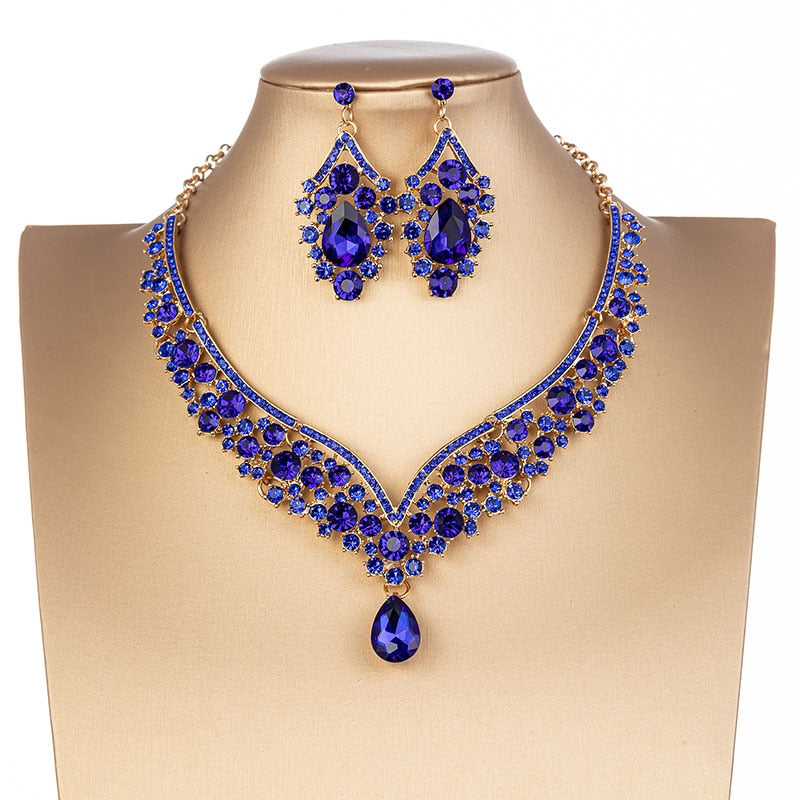 Gorgeous Crystal AB Bridal Jewelry Sets