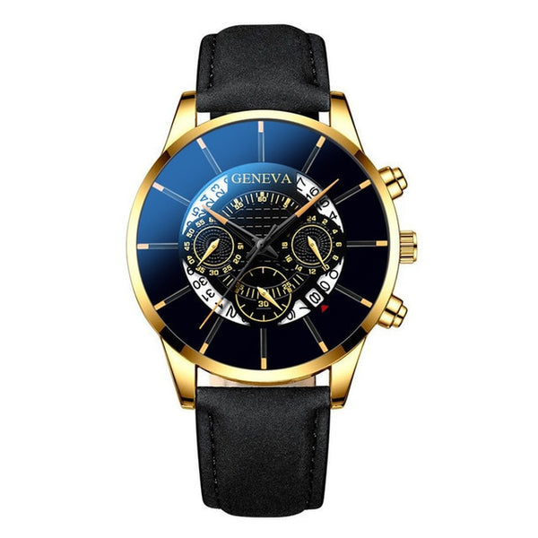 Men Casual Calendar Clock Male Stainless Steel Quartz Watch