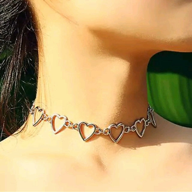 Punk Style Butterfly Choker Clavicle Necklace