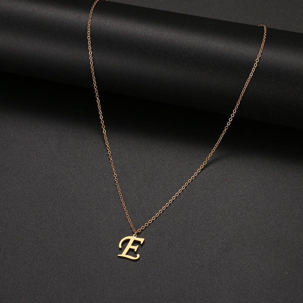 Women A-Z Alphabet Letter Pendant Necklaces