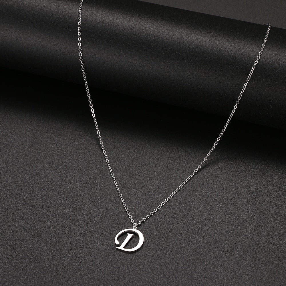 Women A-Z Alphabet Letter Pendant Necklaces