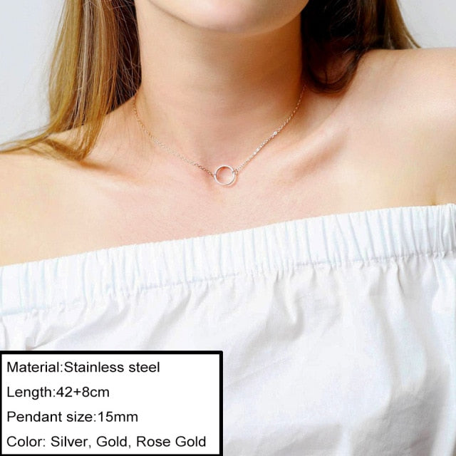 Stainless Steel Choker Chain Necklaces