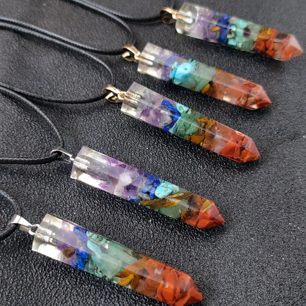 12pcs Chakra energy Yoga Meditation Necklace Pendants