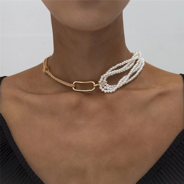 Unique Chunky Thick Twist Chain Female Charm Necklace