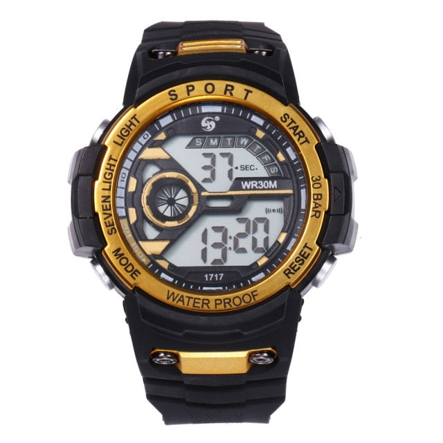 Waterproof Masculino Digital LED Watch Date Sport Men