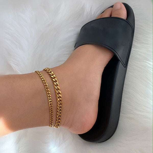 Classic Cuban Chain Women Anklet