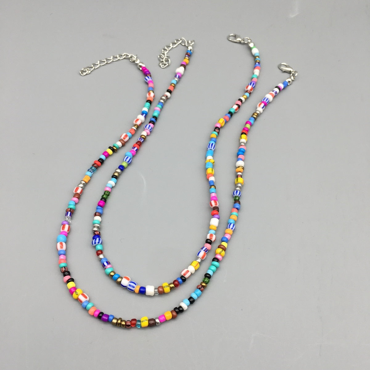 Multicolor Seed beads Choker Necklace