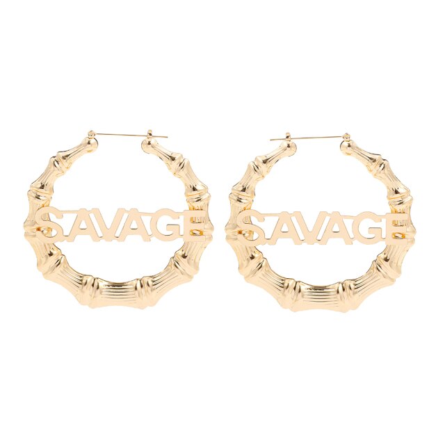 Punk Rock Over Size Geometric Hoop Earrings