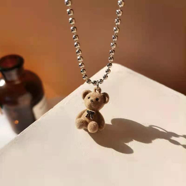 CuteTeddy Bear Pendant Necklace