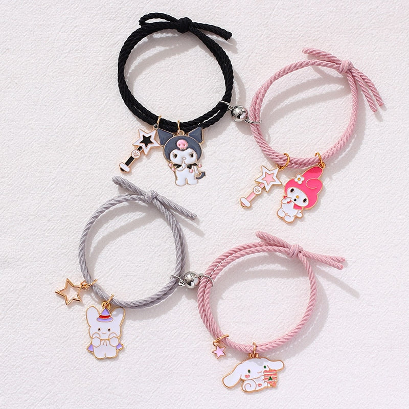 pair of Cute Cartoon Couple Bracelet