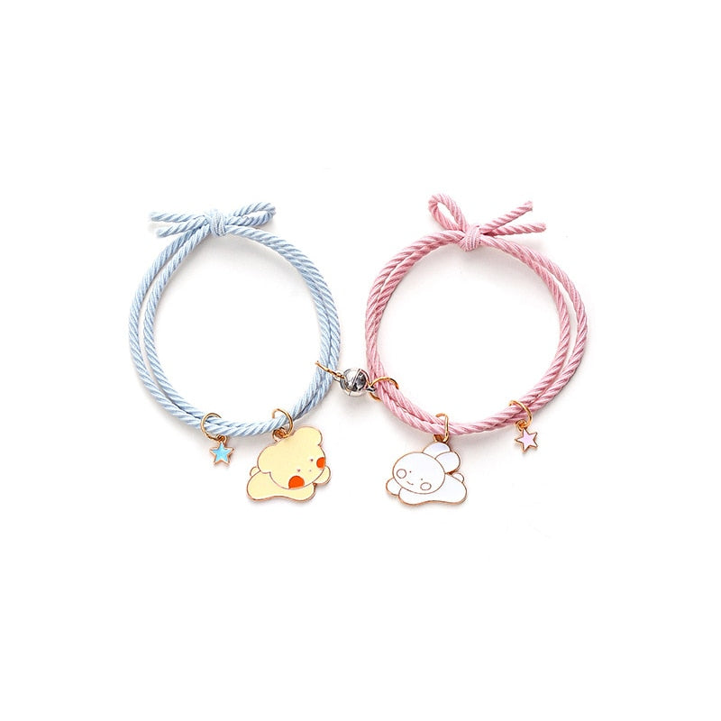 pair of Cute Cartoon Couple Bracelet