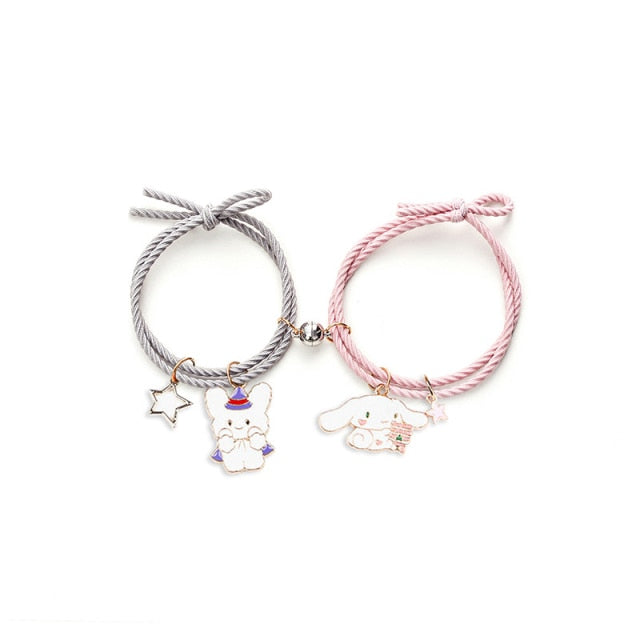 pair of Cute Cartoon Couple Bracelet