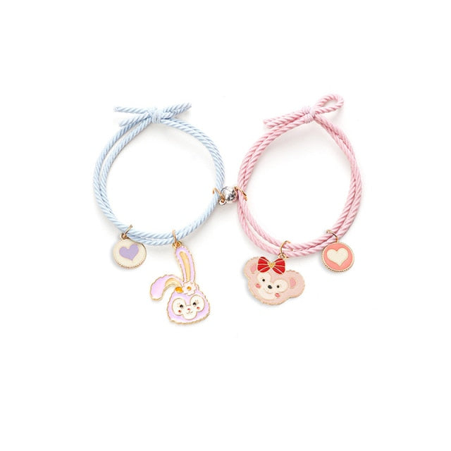 pair of Cute Cartoon Couple Bracelet