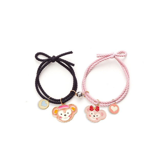 pair of Cute Cartoon Couple Bracelet