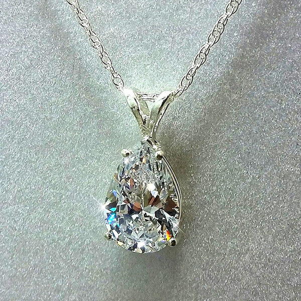 Water Drop Cubic Zirconia Crystal Women's Necklace