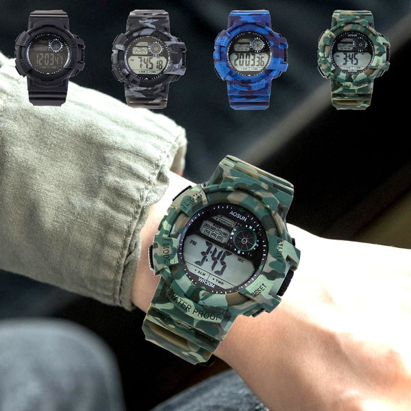 Men Watch Camouflage Military 30m Waterproof Wristwatch